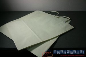 Bolsas ecologicas de papel asa rizada