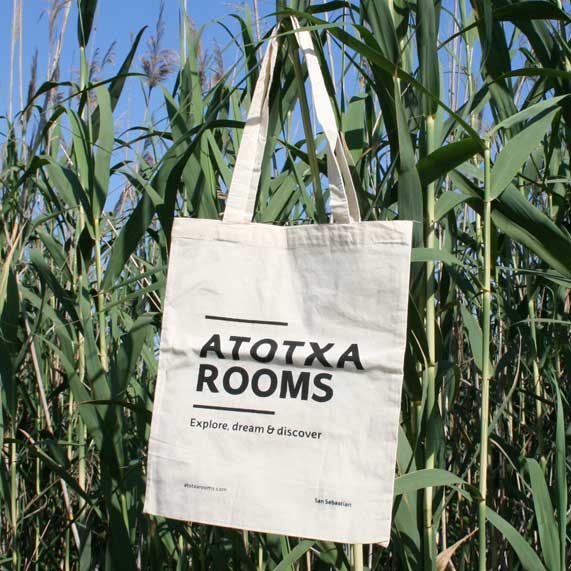 bolsa de tela + algodón