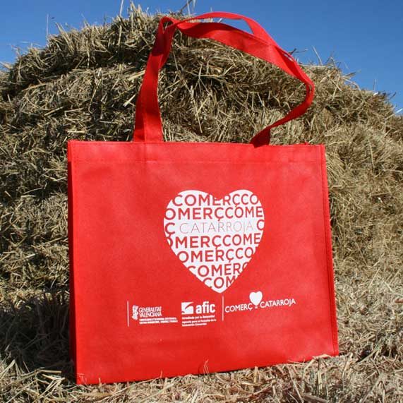 Bolsa de Tela Tst Lazo Roja Reciclable